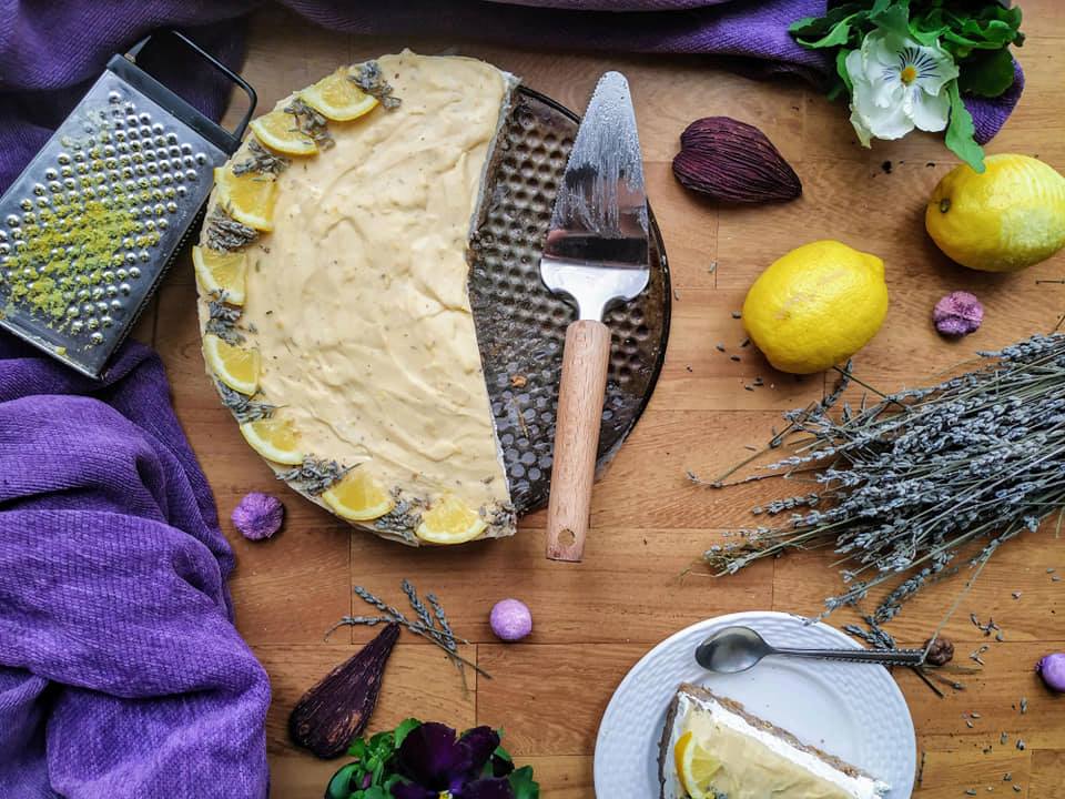 Cheesecake λεμόνι με λεβάντα