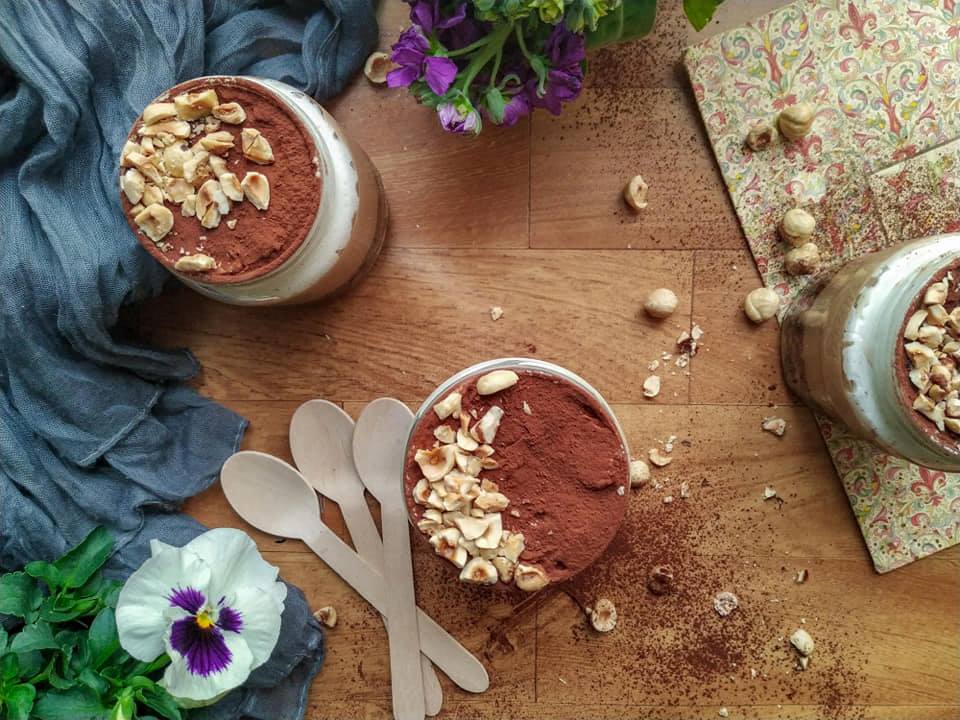 Ατομικά mocha cheesecakes