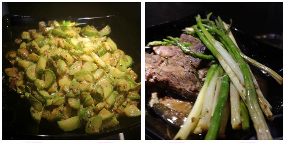 Κολοκυθάκια ή σπαράγγια σωτέ με παρμεζάνα